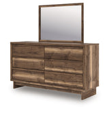 Chirason Brown Dresser and Mirror by Ashley at Eve Furniture