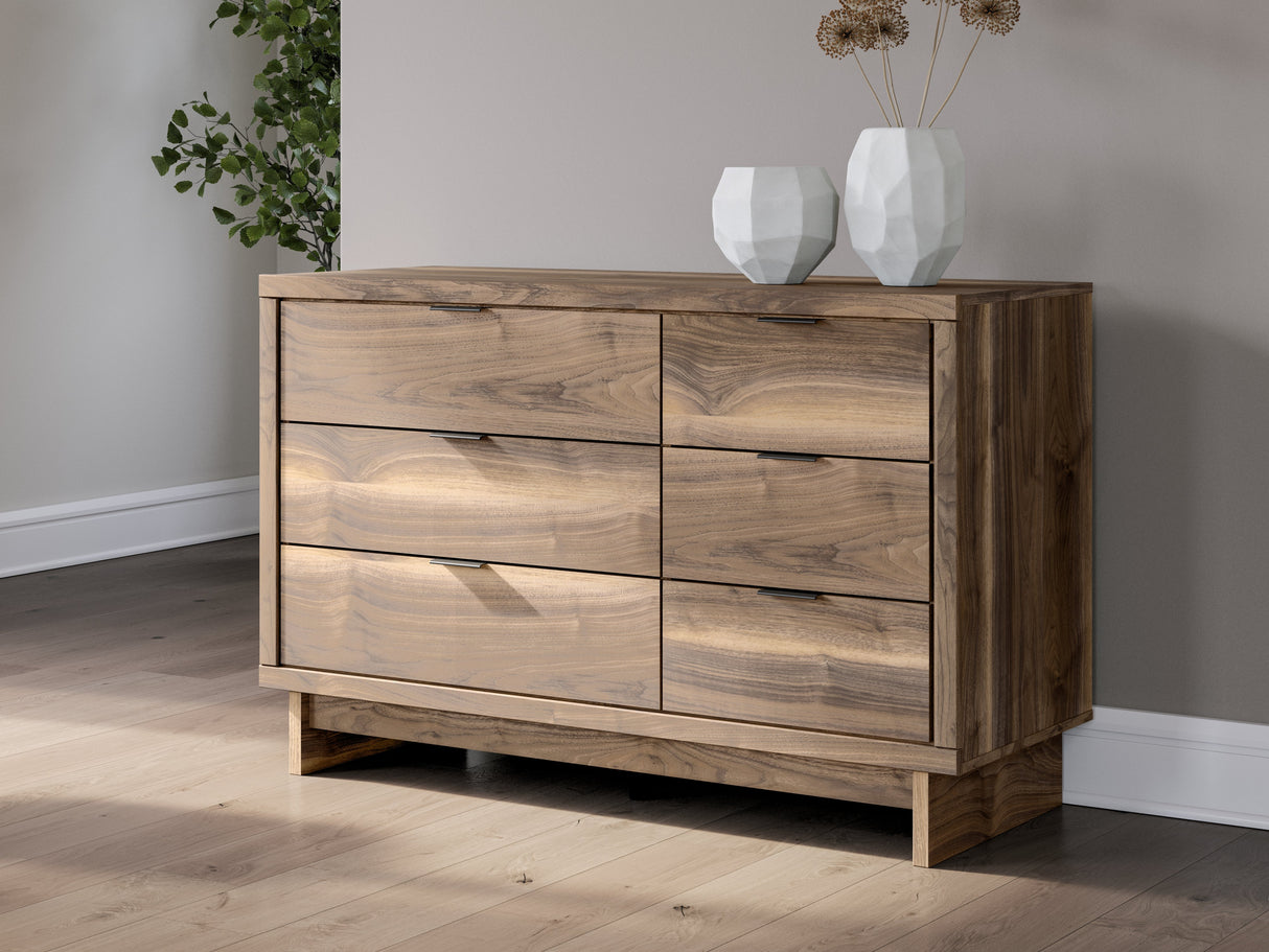 Chirason Brown Dresser by Ashley at Eve Furniture
