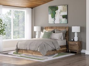 Chirason Brown Queen Panel Bed with Storage by Ashley at Eve Furniture