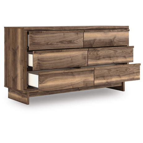 Chirason Brown Storage Panel Bedroom Set with 2 One-Side Drawers by Ashley at Eve Furniture