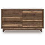 Chirason Brown Storage Panel Bedroom Set with 2 One-Side Drawers by Ashley at Eve Furniture