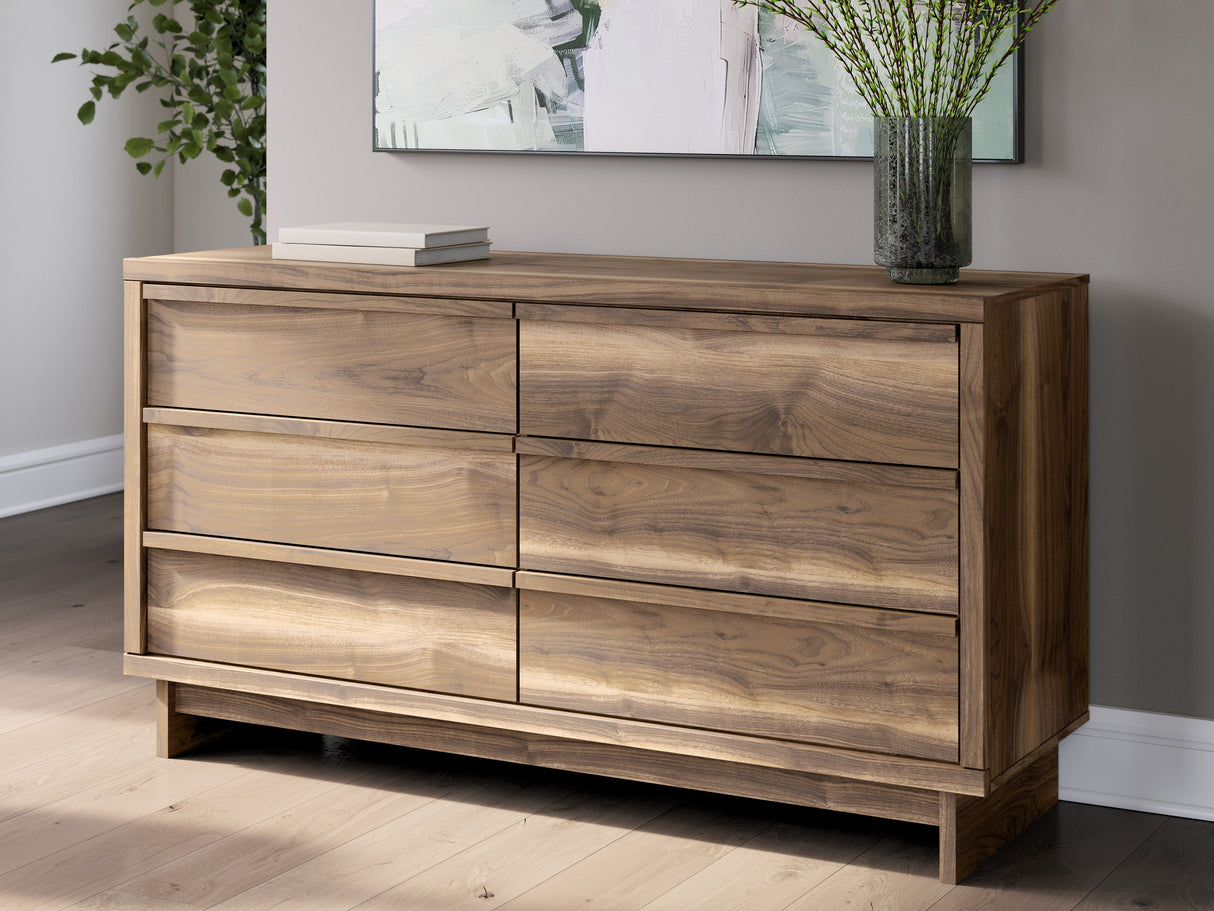 Chirason Brown Storage Panel Bedroom Set with 2 One-Side Drawers by Ashley at Eve Furniture