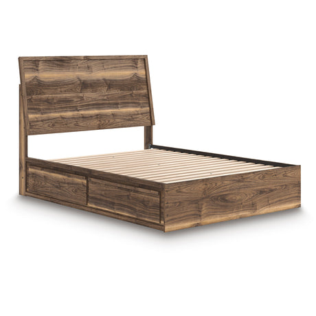 Chirason Brown Storage Panel Bedroom Set with 2 One-Side Drawers by Ashley at Eve Furniture