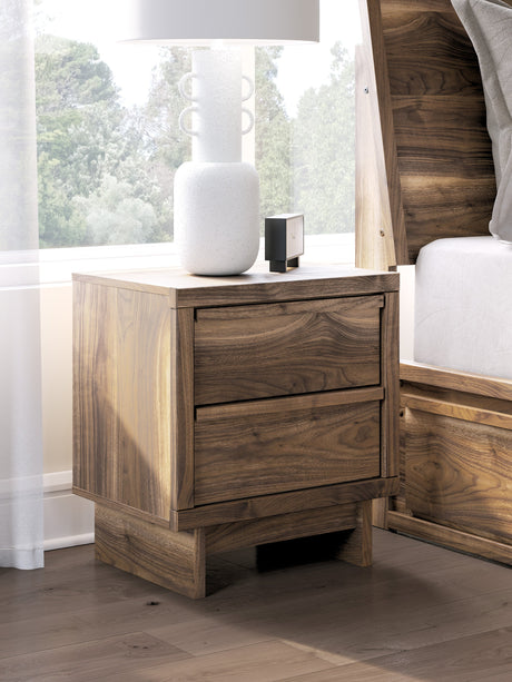 Chirason Brown Storage Panel Bedroom Set with 4 Side Drawers by Ashley at Eve Furniture