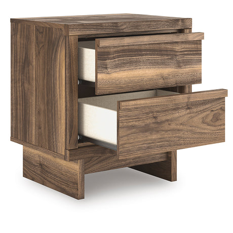 Chirason Brown Storage Panel Bedroom Set with 4 Side Drawers by Ashley at Eve Furniture