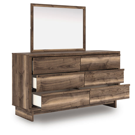 Chirason Brown Storage Panel Bedroom Set with 4 Side Drawers by Ashley at Eve Furniture