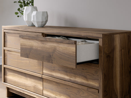 Chirason Brown Storage Panel Bedroom Set with 4 Side Drawers by Ashley at Eve Furniture