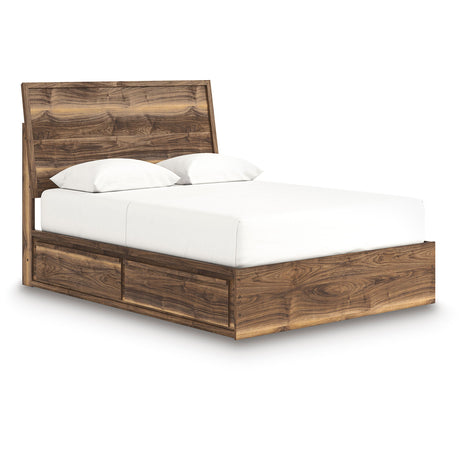 Chirason Brown Storage Panel Bedroom Set with 4 Side Drawers by Ashley at Eve Furniture