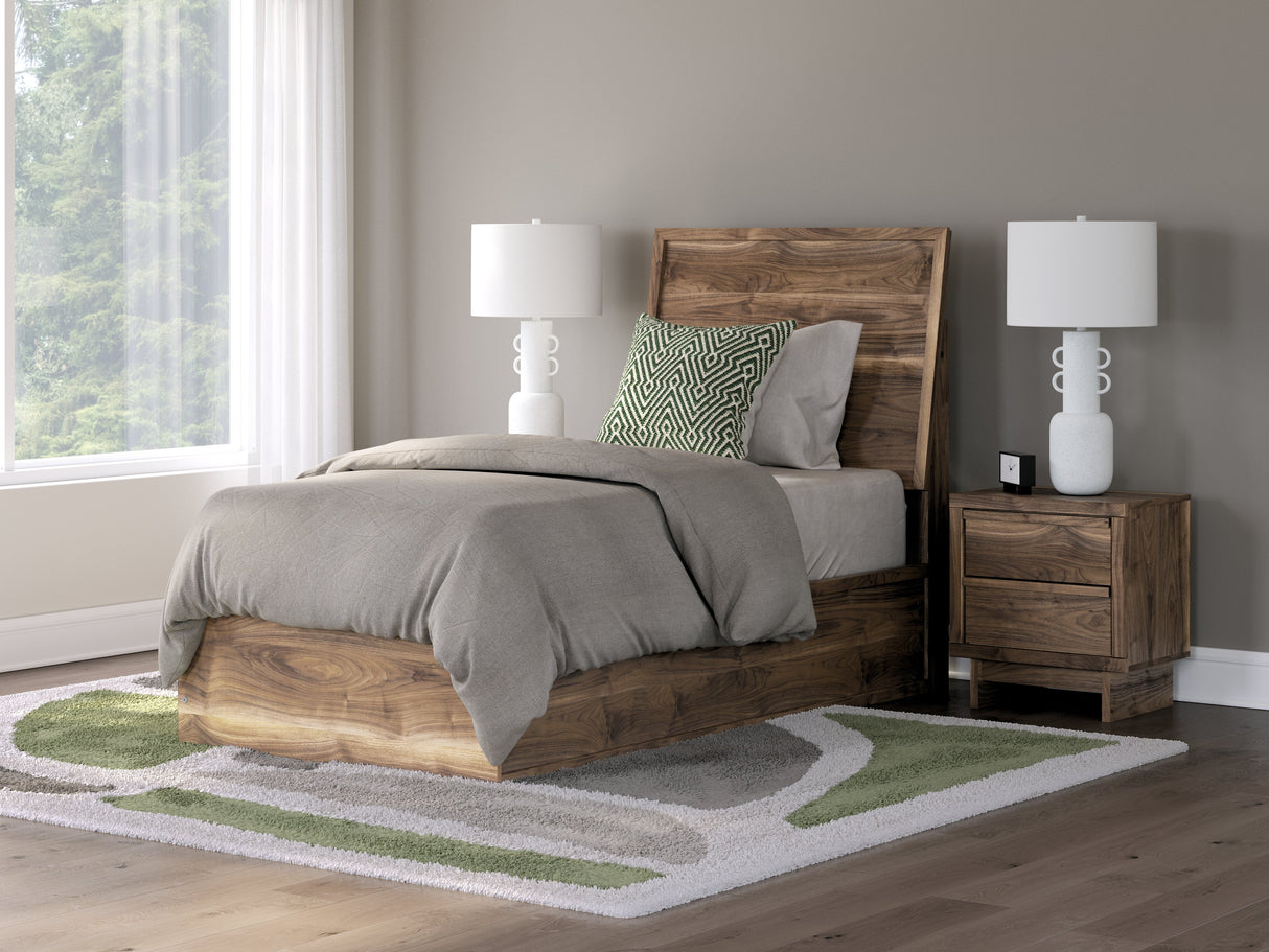 Chirason Brown Twin Panel Bed by Ashley at Eve Furniture