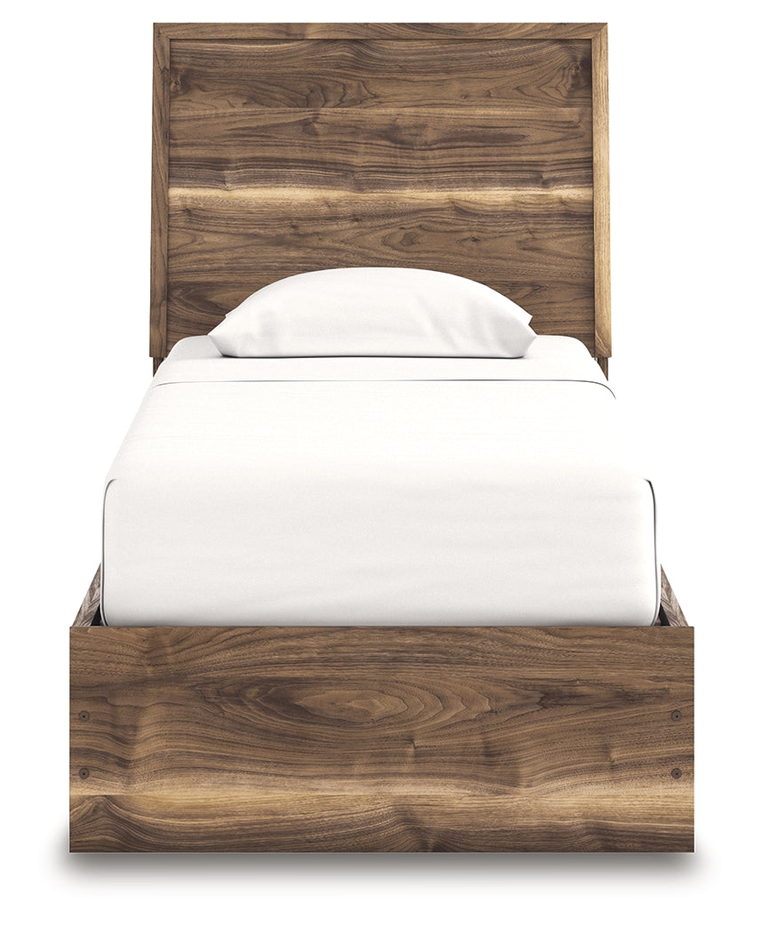 Chirason Brown Twin Panel Bed with Storage by Ashley at Eve Furniture