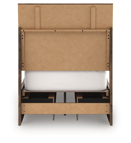 Chirason Brown Twin Panel Bed with Storage by Ashley at Eve Furniture