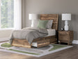 Chirason Brown Twin Panel Bed with Storage by Ashley at Eve Furniture