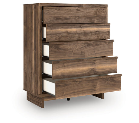 Chirason Brown Wide Chest by Ashley at Eve Furniture