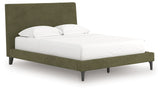 Chirason Sage Green Upholstered Bedroom Set by Ashley at Eve Furniture