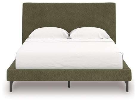 Chirason Sage Green Upholstered Bedroom Set by Ashley at Eve Furniture