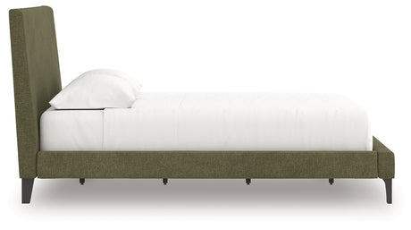 Chirason Sage Green Upholstered Bedroom Set by Ashley at Eve Furniture