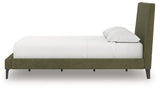 Chirason Sage Green Upholstered Bedroom Set by Ashley at Eve Furniture