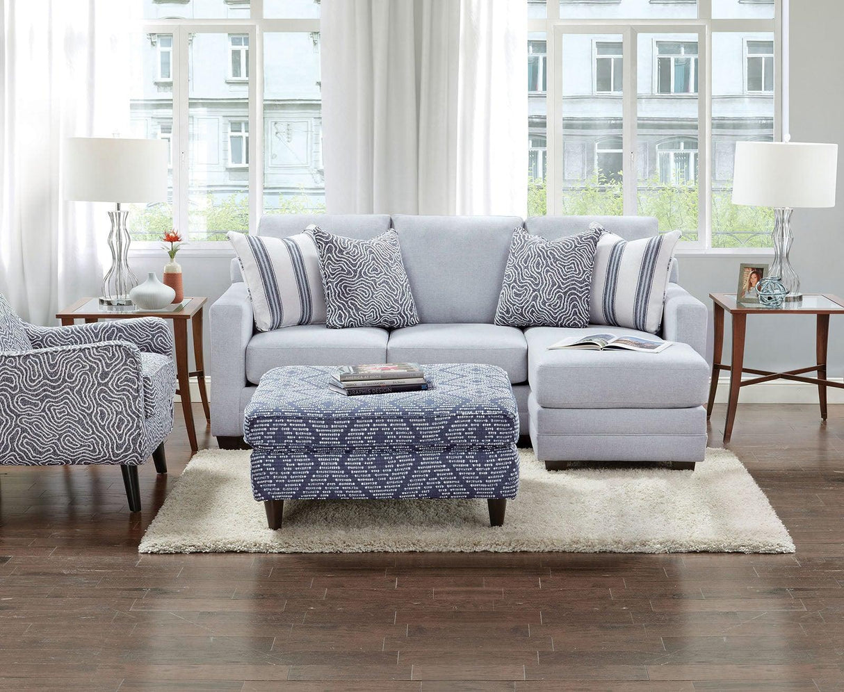 Chiswick Light Gray Sectional by Furniture of America at Eve Furniture