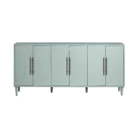 Chloe Green Six Door Sideboard by Crestview at Eve Furniture