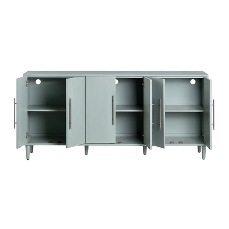 Chloe Green Six Door Sideboard by Crestview at Eve Furniture