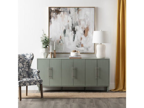 Chloe Green Six Door Sideboard by Crestview at Eve Furniture