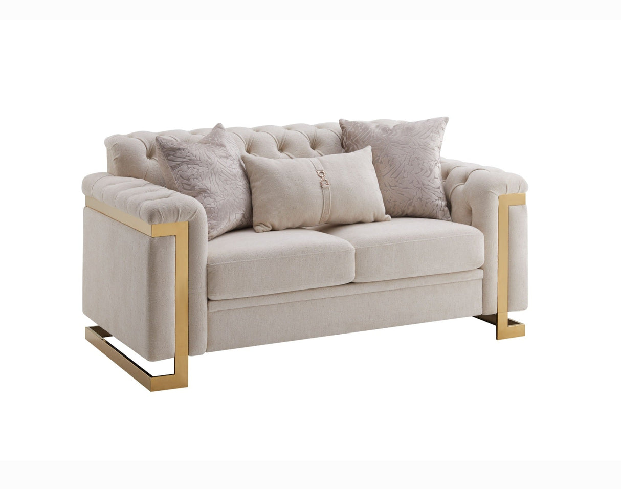Chloe Luxury Living Room Set by Cosmos Furniture at Eve Furniture