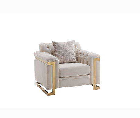 Chloe Luxury Living Room Set by Cosmos Furniture at Eve Furniture