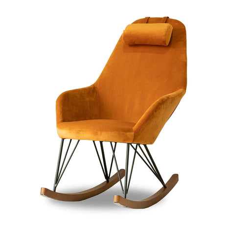 Chloe Green Velvet Rocking Chair