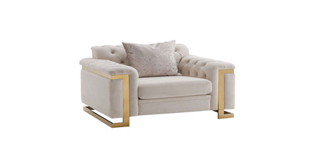 Chloe Off White Chair by Cosmos Furniture at Eve Furniture