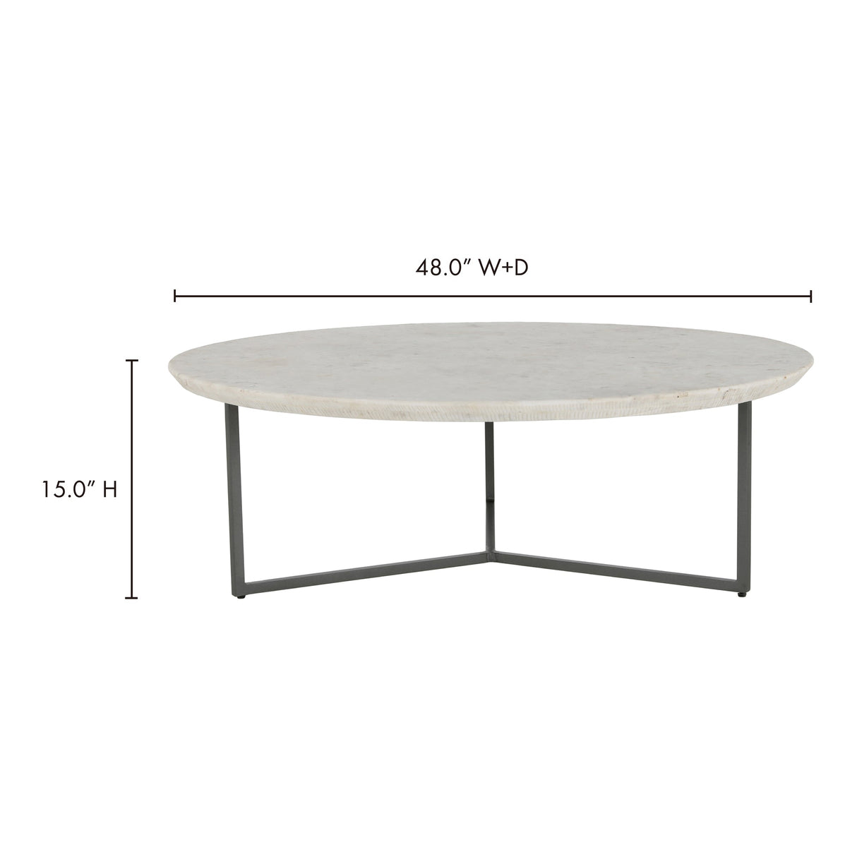 Chloe White Coffee Table by MOES at Eve Furniture