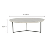 Chloe White Coffee Table by MOES at Eve Furniture