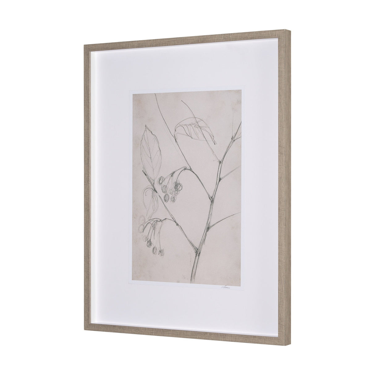 Chokecherry 2 by Mercana Studio a Hand Embellished Framed Art Print Matted under Glass by Mercana at Eve Furniture