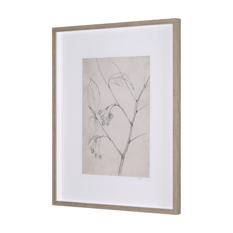 Chokecherry 2 by Mercana Studio a Hand Embellished Framed Art Print Matted under Glass by Mercana at Eve Furniture