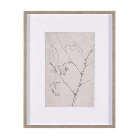 Chokecherry 2 by Mercana Studio a Hand Embellished Framed Art Print Matted under Glass by Mercana at Eve Furniture