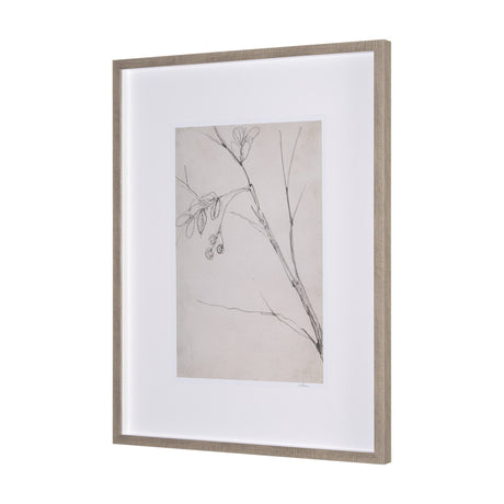 Chokecherry 3 by Mercana Studio a Hand Embellished Framed Art Print Matted under Glass by Mercana at Eve Furniture