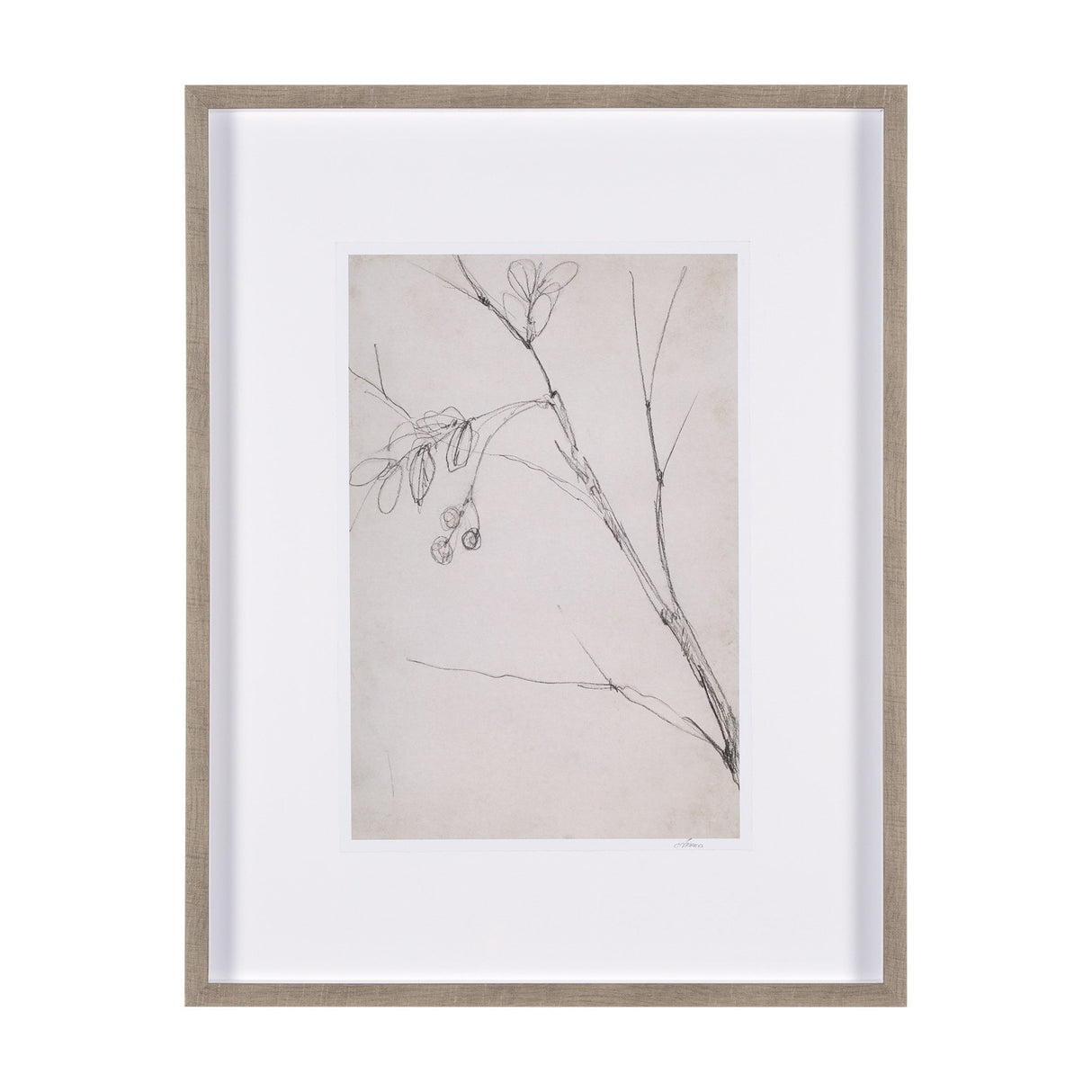 Chokecherry 3 by Mercana Studio a Hand Embellished Framed Art Print Matted under Glass by Mercana at Eve Furniture