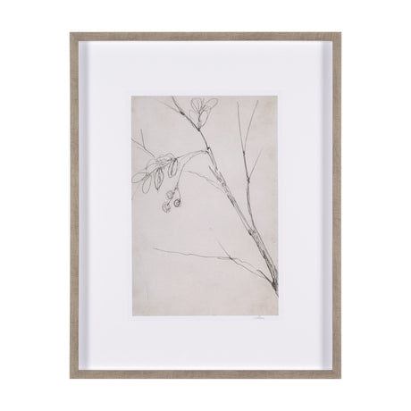 Chokecherry 3 by Mercana Studio a Hand Embellished Framed Art Print Matted under Glass by Mercana at Eve Furniture