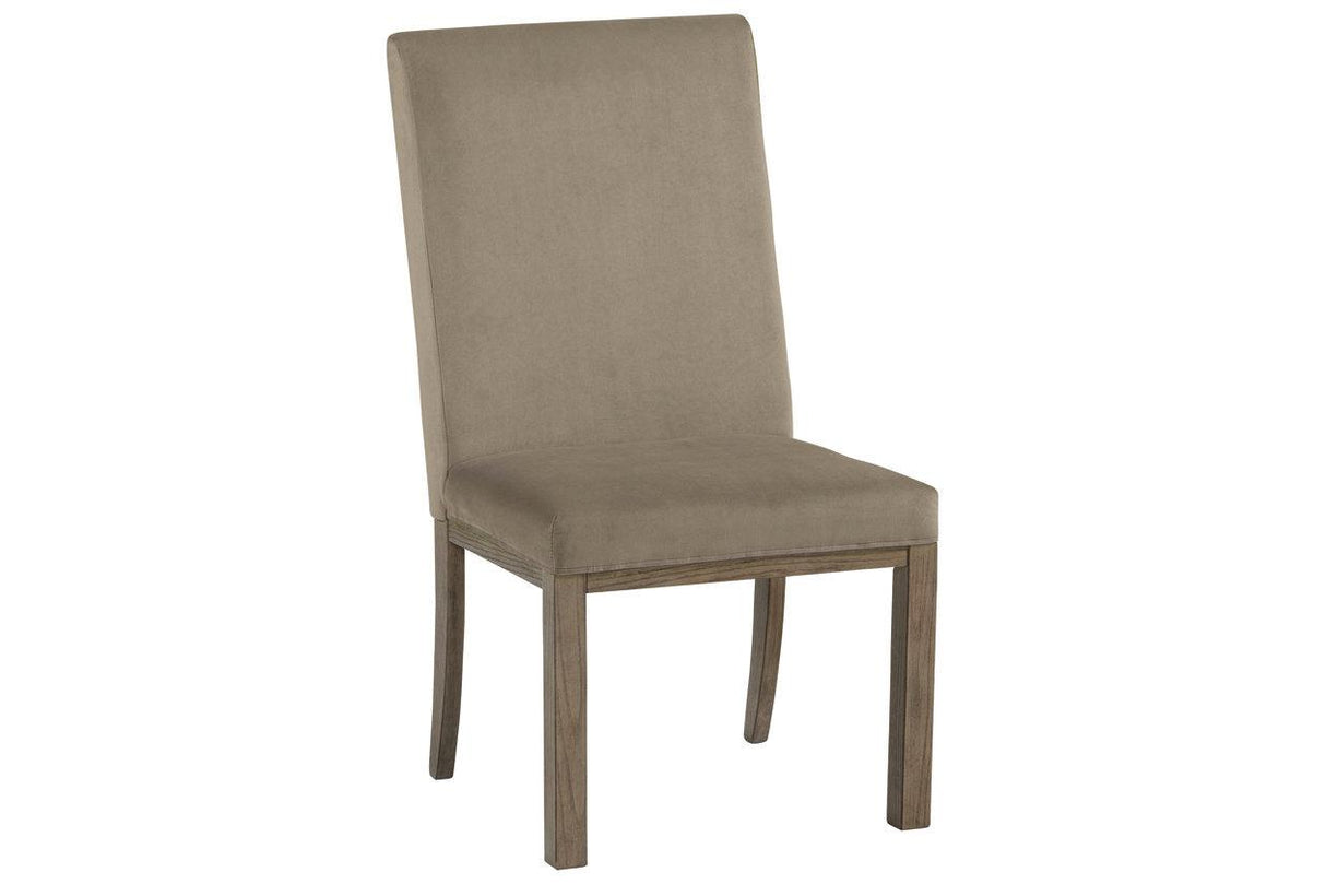 Chrestner Gray Dining Chair, Set of 2 by Ashley at Eve Furniture