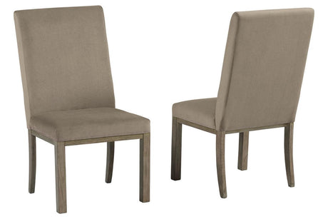 Chrestner Gray Dining Chair, Set of 2 by Ashley at Eve Furniture