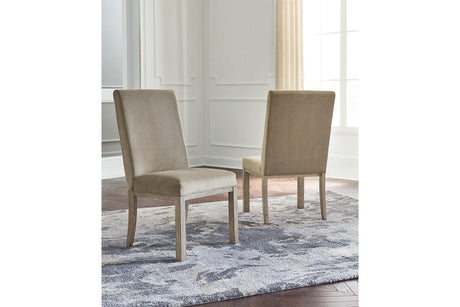 Chrestner Gray Dining Chair, Set of 2 by Ashley at Eve Furniture