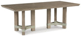 Chrestner Gray Dining Table and 4 Chairs by Ashley at Eve Furniture