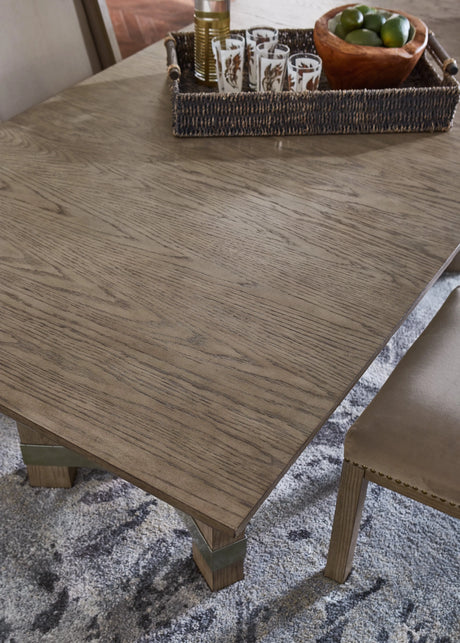 Chrestner Gray Dining Table and 4 Chairs by Ashley at Eve Furniture