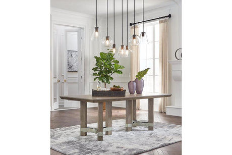 Chrestner Gray Dining Table by Ashley at Eve Furniture