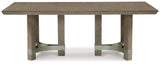 Chrestner Gray Dining Table with 6 Chairs by Ashley at Eve Furniture
