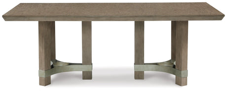 Chrestner Gray Dining Table with 6 Chairs by Ashley at Eve Furniture