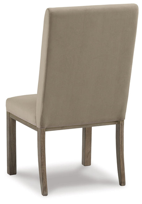 Chrestner Gray Dining Table with 6 Chairs by Ashley at Eve Furniture