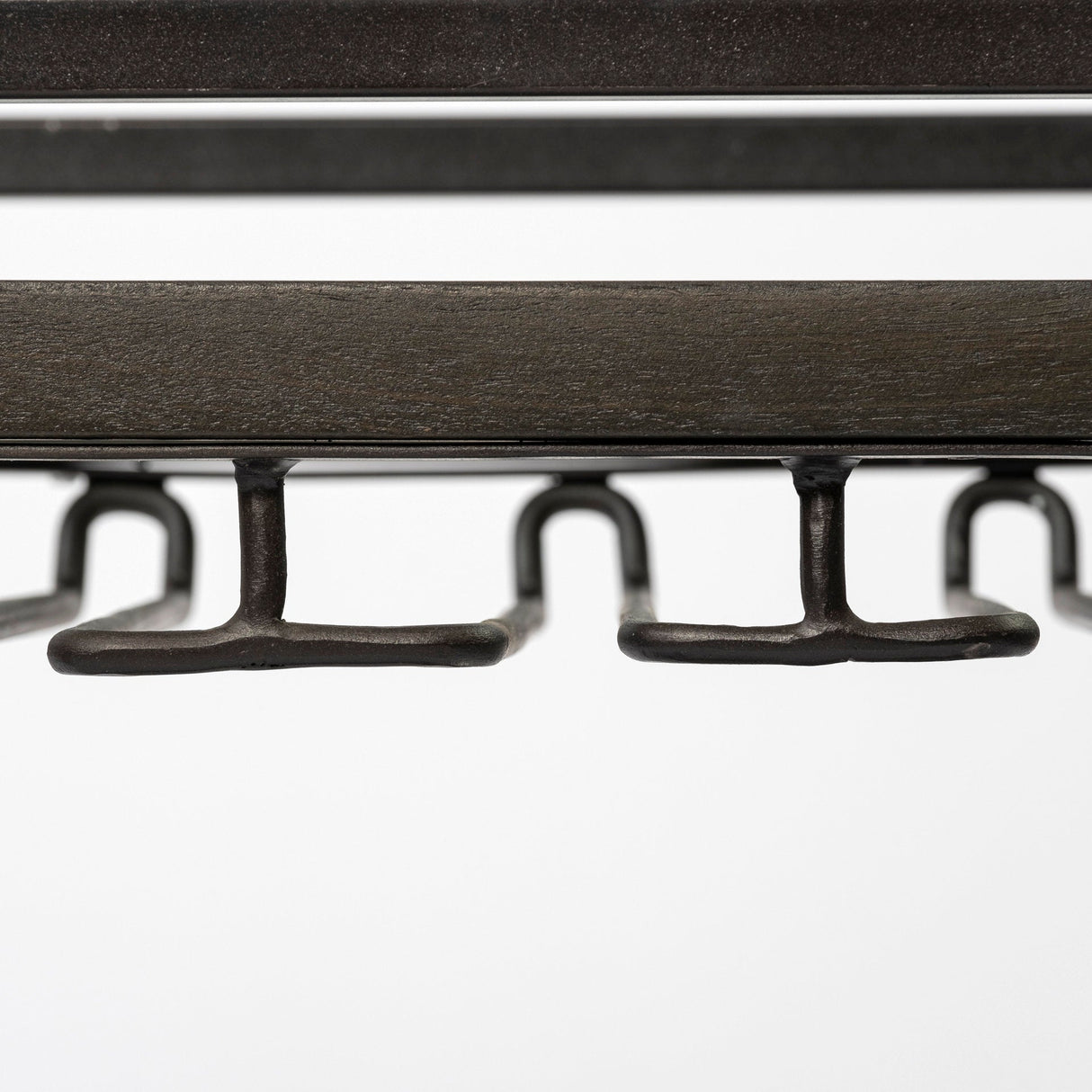 Chriselle Black Metal And Glass Two Tier Bar Cart by Mercana at Eve Furniture