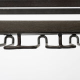 Chriselle Black Metal And Glass Two Tier Bar Cart by Mercana at Eve Furniture