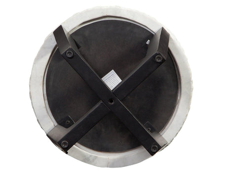 Chrissy 20″ Round White Marble End Table by Steve Silver at Eve Furniture