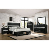 Chrissy Black 5-Piece Queen Bedroom Set by Furniture of America at Eve Furniture